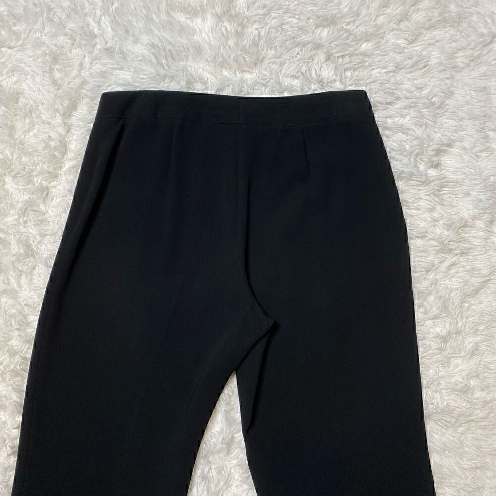 Louben Dress Pants Wide Leg Womens Size 12 Career Black Flowy Lightweight - Picture 9 of 9